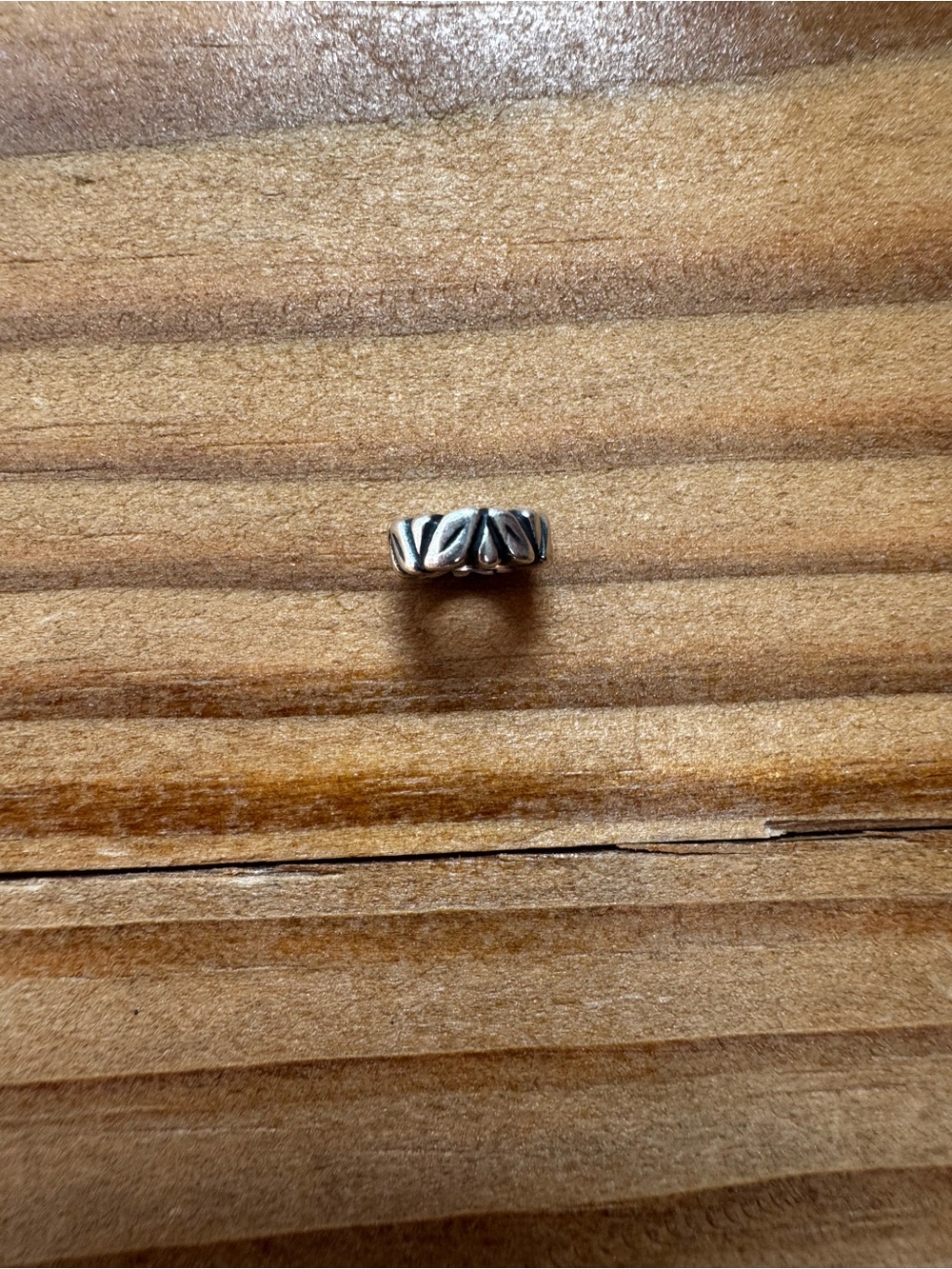 Pandora Leaf Sterling Silver Bead